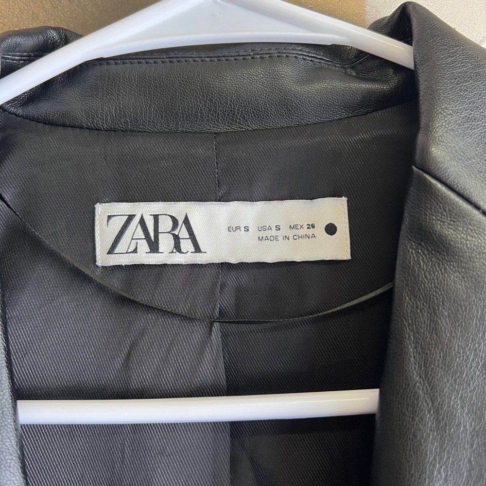 Zara Black Blazer Classic Tailored Suit Jacket - Picture 7 of 8